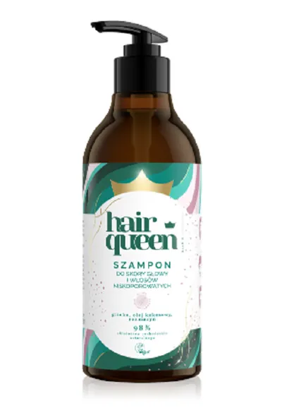 Hair Queen Szampon do skóry głowy i włosów niskoporowatych