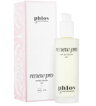 Phlov by Anna Lewandowska Renew Pro, SPF 50 Cream (Krem przeciwzmarszczkowy 2w1 z filtrem SPF 50)