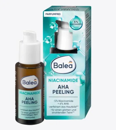 Balea Niacinamide AHA Peeling (Peeling do twrazy)