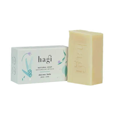 Hagi Aloe Vera Herbs Natural Soap (Naturalne mydło aloesowo-ziołowe)