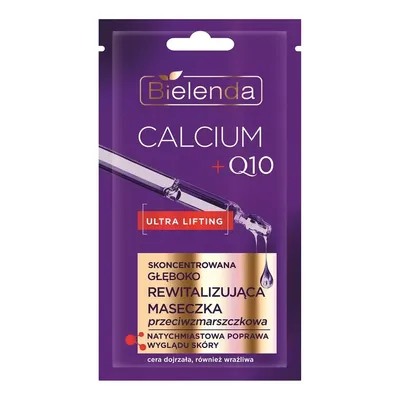 Bielenda Calcium + Q10, Skoncentrowana głęboko rewitalizująca maseczka przeciwzmarszczkowa