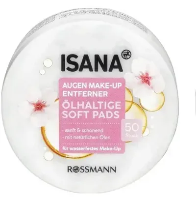 Isana Eye Make-Up Pads (Płatki do demakijażu oczu na bazie olejów)