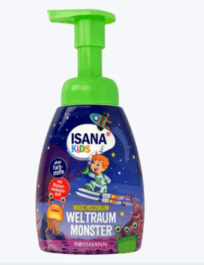 Isana Kids, Waschschaum Welttraum Monster (Pianka do mycia z pompką `Kosmiczny Potwór`)
