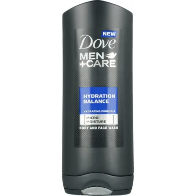 Dove Men + Care, Hydration Balance, Żel pod prysznic do mycia twarzy i ciała