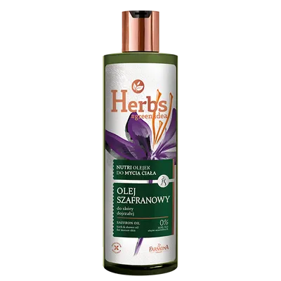 Herbs Nutri olejek do mycia ciała do skóry dojrzałej `Olej szafranowy`