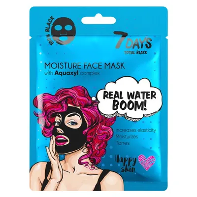 Vilenta 7 Days, Real Water Boom Moisturizing Face Mask (Nawilżająca maseczka do twarzy)