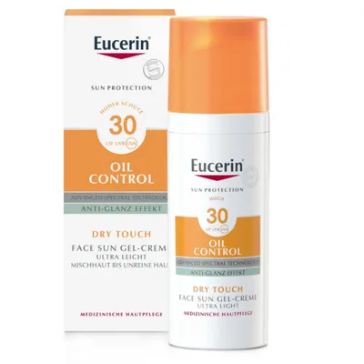 Eucerin Sun, Gel-Cream Oil Control SPF 30 (Kremowy żel ochronny do twarzy SPF 30)