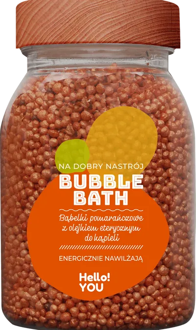 Hello You! Bubble Bath Orange (Pomarańczowe bąbelki do kąpieli z olejkami eterycznymi)