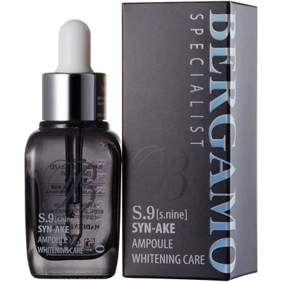Bergamo Specialist S.9 [s.nine], SYN-AKE Ampoule Whitening Care (Ampułka do twarzy z peptydem Syn-Ake)