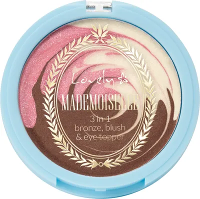 Lovely Mademoiselle, 3 in 1 Bronze, Blush & Eye Topper (Bronzer, róż i topper do powiek 3 w 1)
