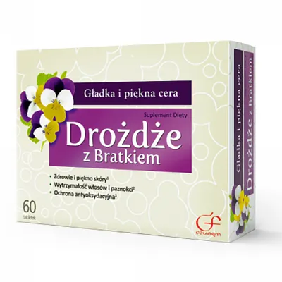 Colfarm Drożdże z bratkiem (60 tabletek)