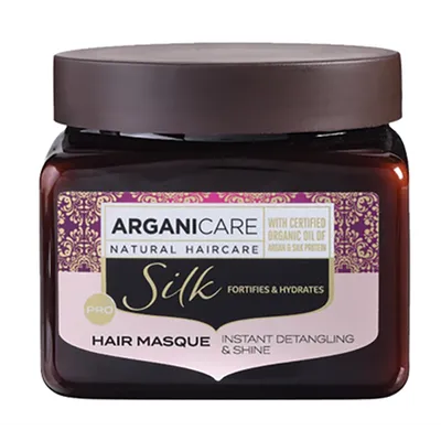 Arganicare Professional, Silk, Hair Masque Detangling & Shine (Maska do włosów bardzo suchych i zniszczonych z olejem arganowym i jedwabnym białkiem)