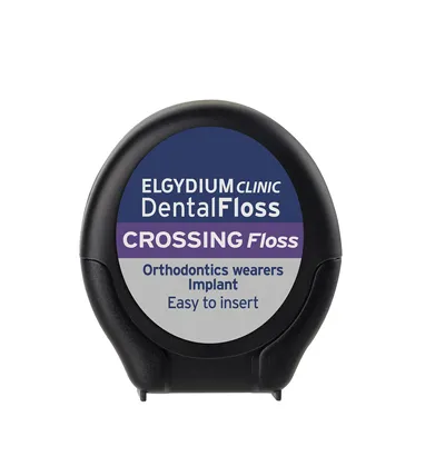 Elgydium Clinic, Dentalfloss Crossing Floss (Nić dentystyczna do aparatów ortodontycznych i implantów)