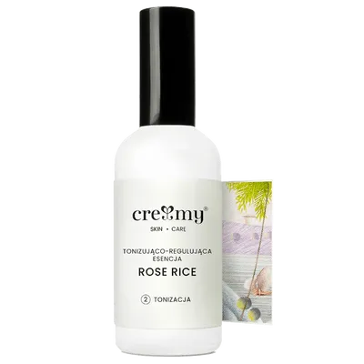 Creamy Tonizująco-regulująca esencja ryżowa dla cery mieszanej `Rose Rice`