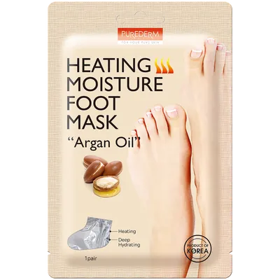 Purederm Heating Moisture Foot Mask Argan Oil (Rozgrzewająca maska do stóp w postaci skarpetek)