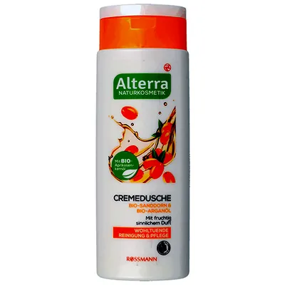 Alterra Bio-Sanddorn & Bio-Arganol Cremedusche (Żel pod prysznic `Rokitnik Bio i olejek arganowy Bio`)