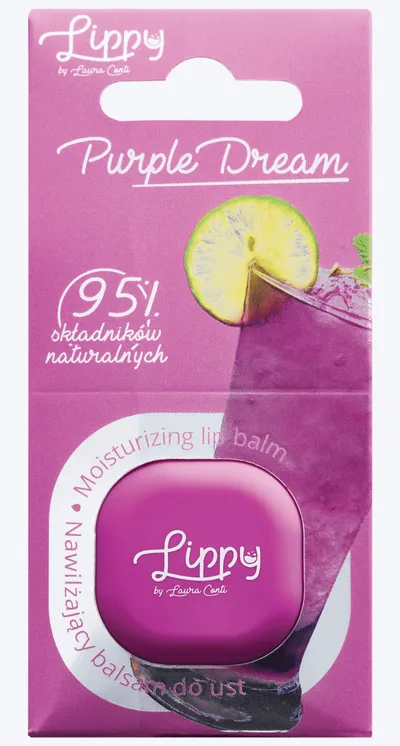 Laura Conti Lippy!, Moisturizing Lip Balm Purple Dream (Nawilżający balsam do ust)