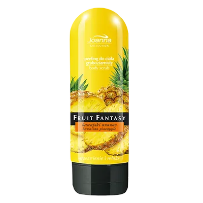 Joanna Fruit Fantasy, Gruboziarnisty peeling do ciała 'Hawajski ananas'