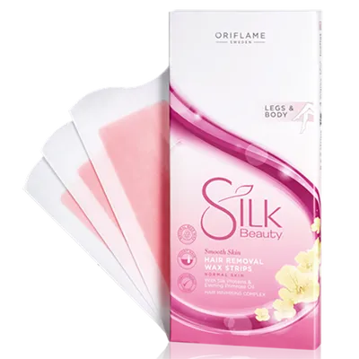 Oriflame Silk Beauty, Hair Removal Wax Strips Legs & Body (Plastry z woskiem do depilacji)