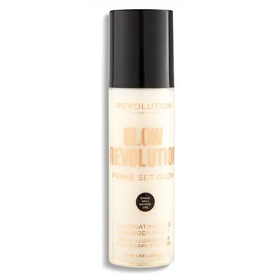 Revolution Beauty (Makeup Revolution) Glow Revolution Primer Set Glow Eternal Gold (Rozświetlająca mgiełka utrwalająca makijaż)