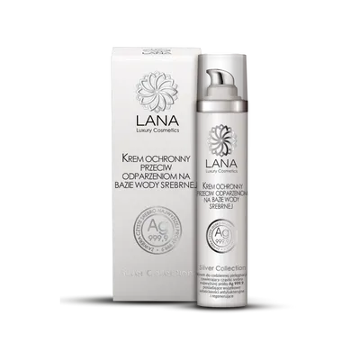 Lana Luxury Cosmetics Silver Collection, Krem ochronny przeciw odparzeniom na bazie wody srebrnej