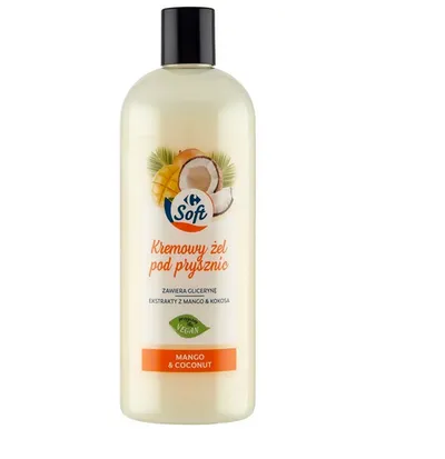 Carrefour Soft, Kremowy żel pod prysznic `Mango & kokos`