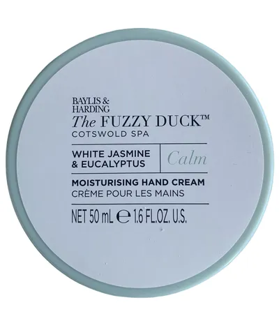 Baylis & Harding The Fuzzy Duck, Calm White Jasmine & Eucaliptus  Moisturising Hand Cream (Biały Jaśmin i Eukaliptus, Nawilżający krem do rąk)