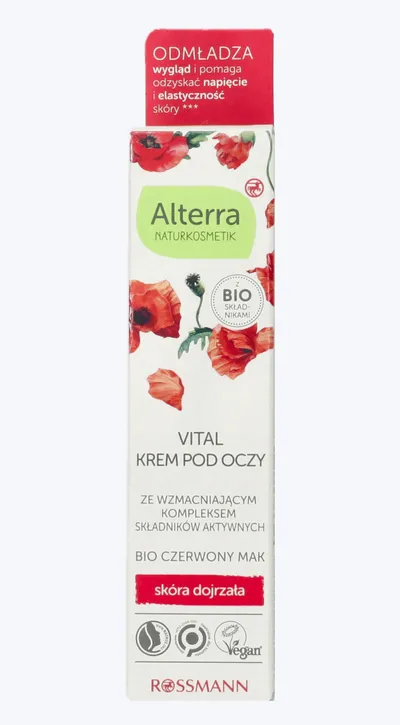 Alterra Vital, Krem pod oczy `Bio czerwony mak`