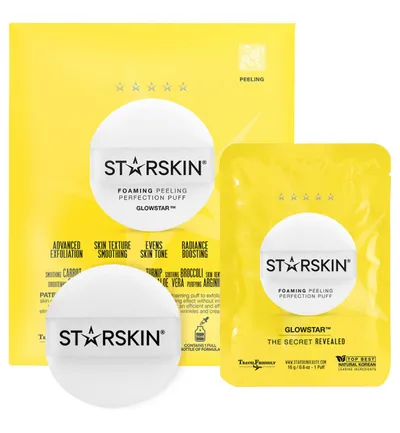 StarSkin Glowstar Foaming, Foaming Peeling Perfection Puff (Perfekcyjna gąbka peelingująca)