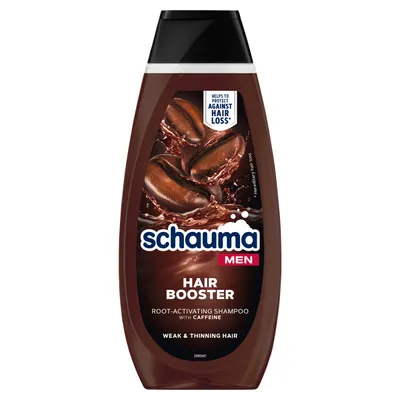 Schauma Men, Hair Booster, Root-Activating Shampoo with Caffeine (Szampon aktywujący cebulki włosów z kofeiną)