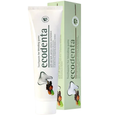 Ecodenta Toothpaste for Bleeding Gums (Pasta do zębów z krwawiącymi dziąsłami z ekstraktem z kory dębu)