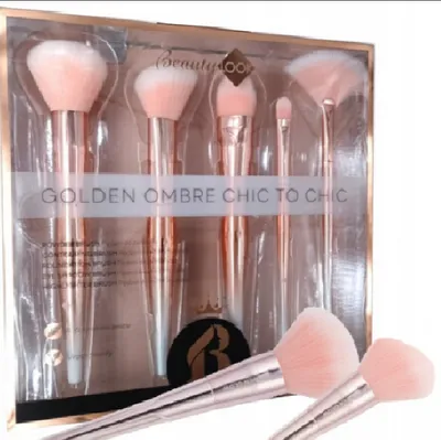 Inter Vion Beauty Look, Golden Ombre Brush Set (Zestaw pędzli do makijażu)