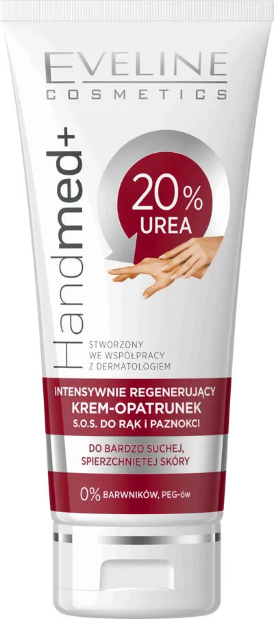 Eveline Cosmetics Handmed+, Intensywnie regenerujący krem-opatrunek do rąk i paznokci 20% Urea
