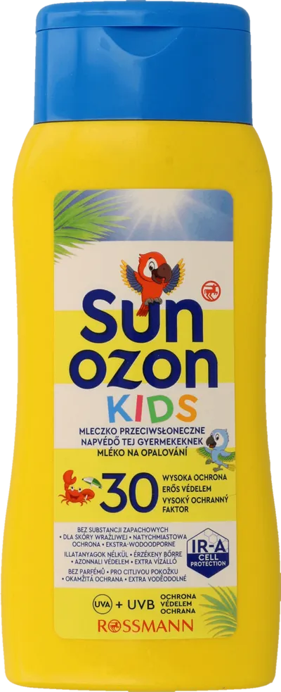 SunOzon Kids, Mleczko do opalania dla dzieci SPF 30 (nowa wersja)