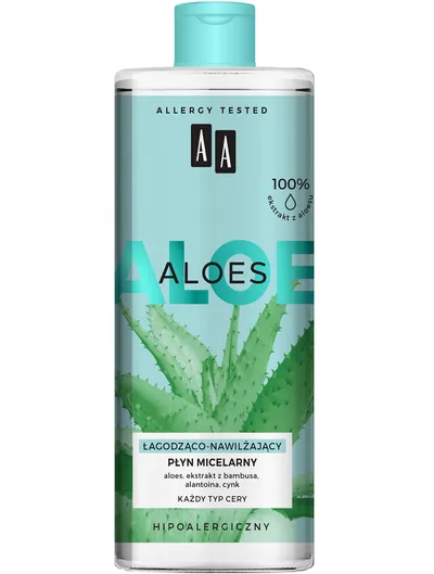 AA Aloes, Łagodząco-nawilżający płyn micelarny (nowa wersja)