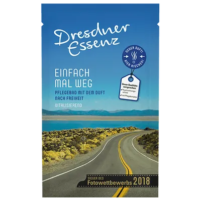 Dresdner Essenz Einfach mal weg, Pflegebad mit dem Duft nach Freiheit (Sól do kąpieli o zapachu wody)