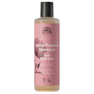 Urtekram Dare to Dream, Soft Wild Rose Color Preseve Shampoo (Szampon do włosów farbowanych)