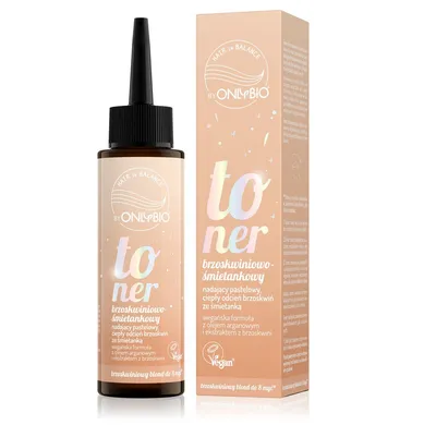OnlyBio Hair In Balance, Toner brzoskwiniowo-śmietankowy do włosów