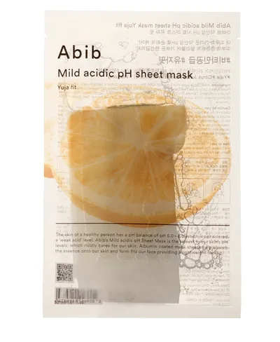 Abib Yuja Fit Mild Acidic pH Sheet Mask (Maseczka w płachcie o działaniu rewitalizującym)