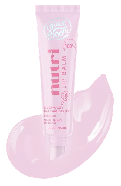 FaceBoom Nutri Lip Balm, Lollipop Nourishing Lip Balm (Słodki lizak, Odżywczy balsam do ust)