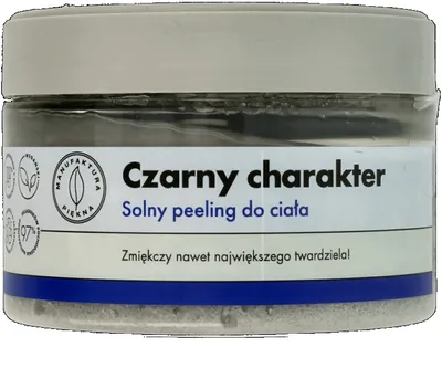 Manufaktura Piękna Solny peeling do ciała `Czarny charakter`