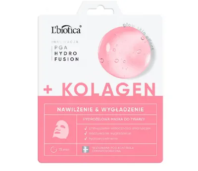 L'biotica PGA Hydra Fusion, Hydrożelowa maska do twarzy z kolagenem