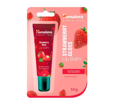 Himalaya Herbals Lip Balm Strawberry Gloss (Koloryzujący balsam do ust)