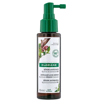 Klorane Serum a la Quinine & Edelweiss BIO (Serum przeciw wypadaniu włosów z chininą i organiczną szarotką)
