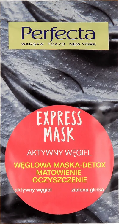 Perfecta Express Mask, Aktywny węgiel, Węglowa maska- detox