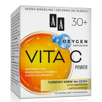 AA Oxygen Infusion, Vita C Power, Tlenowy krem na dzień 30+