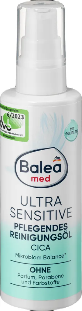 Balea Med, Ultra Sensitive Cleansing Oil (Pielęgnujący olejek oczyszczający)