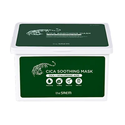 The Saem Cica Soothing Mask (Zestaw łagodzących maseczek w płachcie)