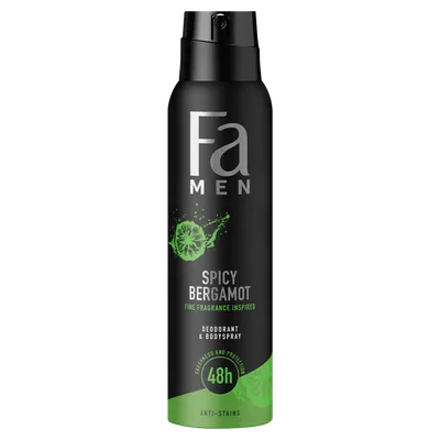 Fa Men, Spicy Bergamot Deodorant & Bodyspray (Dezodorant w sprayu dla mężczyzn)