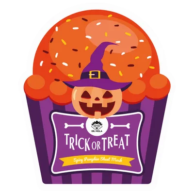 Dr. Mola Trick Or Treat, Spicy Pumpink Sheet Mask (Maseczka do twarzy w płachcie)